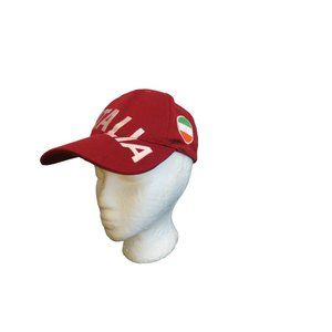 Italia Hat  Baseball Cap Hat Embroidered Logo Cotton Polyester Blend